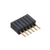 BL1-006-S460-55/1 - 6-pólusú tüskesor aljzat, RM=1.27mm, egysoros, NYÁK-ba - E-TEC