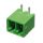 STLZ1550/2G-3.81-H-GREEN - 90° sorkapocs 2-pólusú NYÁK-os dugó RM1.5 (3.81mm) - PTR MESSTECHNIK