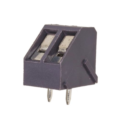 330-021-11-00 - 2-pólusú NYÁK-os 45° sorkapocs RM=5mm szürke, 12.5mm magas - KARSON