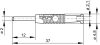 2mm Banane Stecker Rot - HIRSCHMANN - MST3RED(973509101)