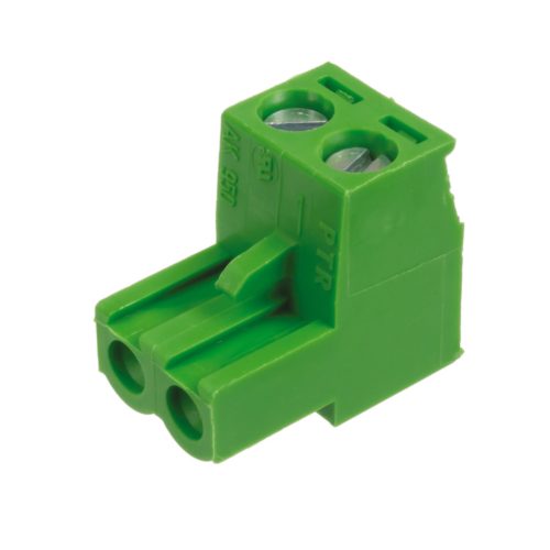 AK950/2-5.0-GREEN - sorkapocs 2-pólusú lengő aljzat RM=5.0mm STL 950/2V-típushoz - PTR MESSTECHNIK