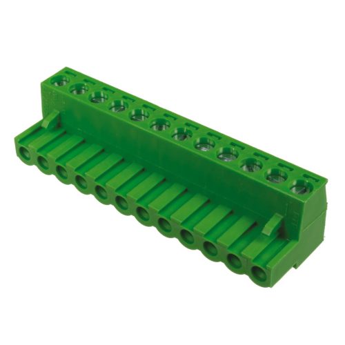 AKZ950/12-5.08-GREEN - sorkapocs 12-pólusú lengő aljzat RM2 (5.08mm) STLZ 9../12-típushoz - PTR MESSTECHNIK