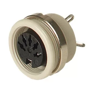 MAB4100GREY(930951-517) - aljzat 4-pólusú beépíthető ipari Tuchel menetes rögzítés 216° (EN 60130-09) - HIRSCHMANN