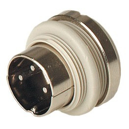 MASEI5100SGREY(930957517) - dugó 5-pólusú Tuchel beépíthető, ipari menetes rögzítés 180° (DIN 41524) - HIRSCHMANN