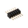 SL1-006-S079/01-55/1 - 6-pólusú tüskesor, RM=1.27mm, egysoros, NYÁK-ba - E-TEC