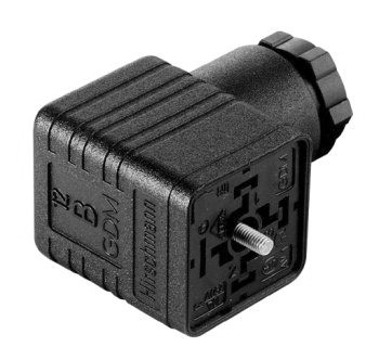 GDM3009BLACK(931969100) - ipari 3+1-pólusú aljzat lengő, fekete 250V/16Aac IP65, PG9 - HIRSCHMANN