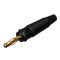 4mm Gold-plated Banana Plug Black