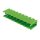 STLZ950/9-5.08-V-GREEN - sorkapocs 9-pólusú NYÁK-os dugó RM2(5.08mm) fal nélkül ARKZ 950/9-típushoz - PTR MESSTECHNIK