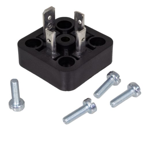 GSA-U-3000NLOBLACK(933379100) - ipari 3+1-pólusú dugó szerelhető, fekete 250V/16Aac, forrfüles 4-csavarral IP65 - HIRSCHMANN