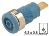 4mm biztonsági aljzat kék - HIRSCHMANN - SEB2620-F6.3BLUE(972356102)