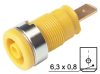 4mm biztonsági aljzat sárga - HIRSCHMANN - SEB2620-F6.3YELLOW(972356103)