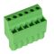   AKZ1200/6-5.08-GREEN - sorkapocs 6-pólusú lengő aljzat RM2 (5.08mm) STLZ 9../6-típushoz - PTR MESSTECHNIK