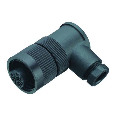 9902187007 - RD24 ipari 6+1-pólusú aljzat, lengő 90° IP67,PG9,BINDER 692 - BINDER