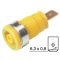  4mm Secured Socket Yellow/Green - HIRSCHMANN - SEB2620-F6.3GREEN/YELLOW(972356188)