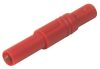 LAS S G Rot Banane Stecker - HIRSCHMANN - LASSGRED(934097101)