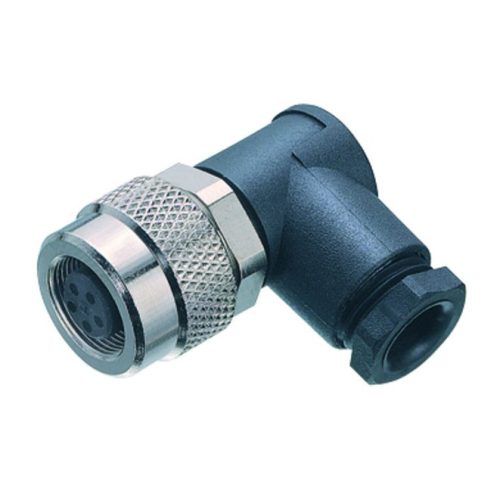 9904067003 - M9 ipari 3-pólusú aljzat, 90°, lengő BINDER 712 IP67 - BINDER