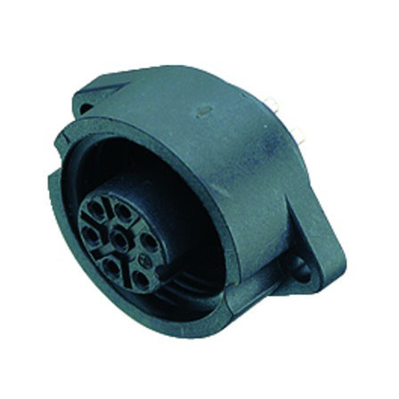 0942280007 - RD24 ipari 6+1-pólusú aljzat, szerelhető, forrfül BINDER 693 - BINDER