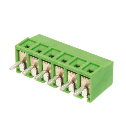 CPA3.5/6VE - 6-pólusú NYÁK-os sorkapocs RM=3.5mm zöld, 9.1mm magas - STELVIO