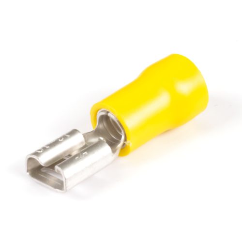 6.3 X 0.8 mm Yellow Crimp Quick Connect FASTON .250