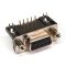   50-HEN-F09EC-00 - D-SUB 09 beültethető aljzat 90°, 9,4mm - GSN