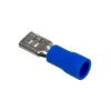 Slip-on receptacle terminal, 4.8 mm x 0.8 mm, FASTON .187, insulated, blue, for 2.5 mm² cable, crimp connector - FIXPOINT