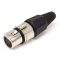 XLR 5-pole Socket for Cable Black