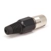 XLR 5-polig Stecker für Kabel Schwarz