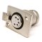 XLR 5-pole Socket Mountable White