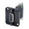   NADB9FF-B - D-SUB 09 adapter, szerelhető, aljzat/aljzat - NEUTRIK