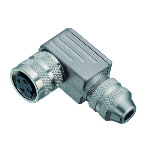 9951227506 - M16 ipari 6-pólusú aljzat, 90° lengő BINDER 423 IP67, Tömszelencés - BINDER