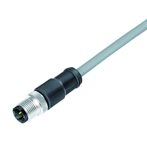 77-3529-0000-20704-0200 - M12-A ipari 4-pólusú dugó 2m vezetékkel, Binder 763, 250V/4A, IP67 - BINDER