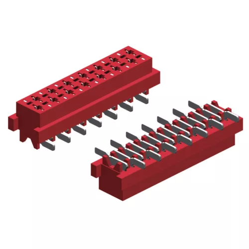 MMF-018-HB50-99/B - SMD MINI MATE 18-pólusú NYÁK-ba ültethető aljzat RM=1.27mm, Reel - E-TEC