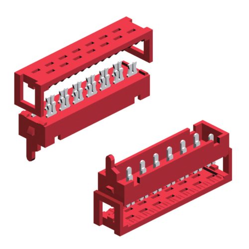MFM-008-DC50-99 - MINI FLEX 8-pólusú lengő dugó szalagkábelre RM=1.27mm Reel - E-TEC