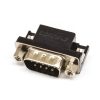 DS1037-01-09MNAKT74 - D-SUB 09 Euro beültethető dugó 90°, 9.4 mm - CONNFLY