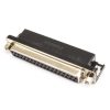 DS1037-01-37FNAKT74 - D-SUB 37 Euro beültethető aljzat 90°, 9.4 mm - CONNFLY