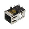 SI-52003-F - RJ45 beépíthető aljzat 90° LED-ekkel - STEWART CONNECTOR