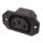 43R031111 - beépíthető hálózati aljzat, 250V/10A 4.8mm sarus - K+B CONNECTOR
