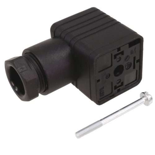 GDML2011GB1BLACK(932329100) - ipari 2+1-pólusú aljzat lengő, fekete 250V/2Aac IP65 - HIRSCHMANN