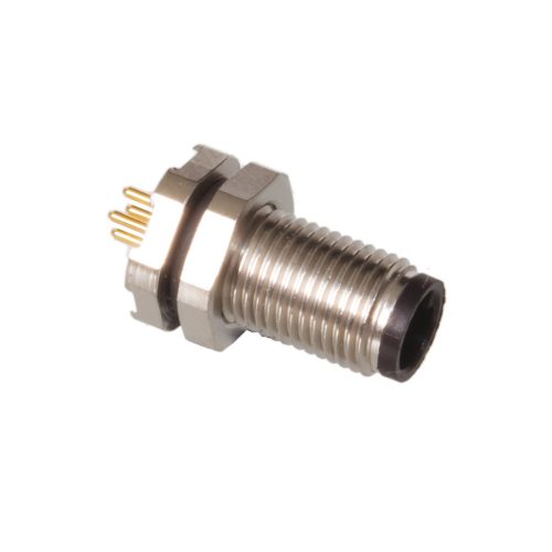 0931118104 - M5 ipari 4-pólusú dugó, szerelhető BINDER 707 - BINDER