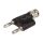 1270 - BNC/2 x banándugó adapter dugó/dugó 50 Ohm - POMONA ELECTRONICS