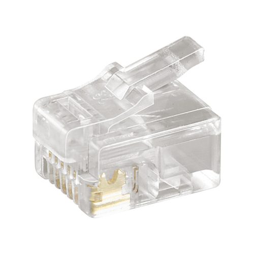 50251 - RJ12 6/6-pólusú lengő telefon csatlakozó préselhető - GOOBAY