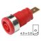   4mm Secured Socket Red - HIRSCHMANN - SEB2610-F4.8RED(972355101)