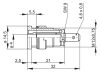 4mm Secured Socket Red - HIRSCHMANN - SEB2610-F4.8RED(972355101)