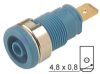 4mm Secured Socket Blue - HIRSCHMANN - SEB2610-F4.8BLUE(972355102)