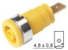 4mm Secured Socket Yellow - HIRSCHMANN - SEB2610-F4.8YELLOW(972355103)
