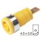   4mm Secured Socket Yellow - HIRSCHMANN - SEB2610-F4.8YELLOW(972355103)
