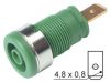 4mm Secured Socket Green - HIRSCHMANN - SEB2610-F4.8GREEN(972355104)