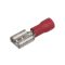   3903S - csatlakozó, 6.3X0.8mm piros préselhető 0.5-1mm² sarus csatlakozó FASTON .250 - VOGT