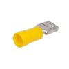 3907S - csatlakozó, 6.3 X 0.8 mm sárga préselhető 4-6mm² sarus csatlakozó FASTON .250 - VOGT