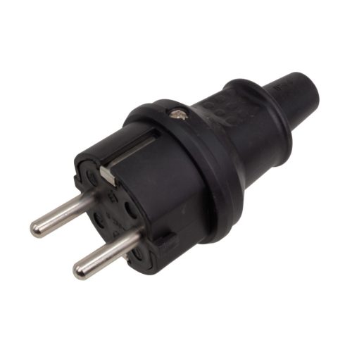 Mains grounded plug